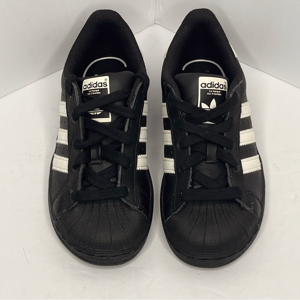 Adidas Kids Black Sneakers with Ortholite Inserts Size 12